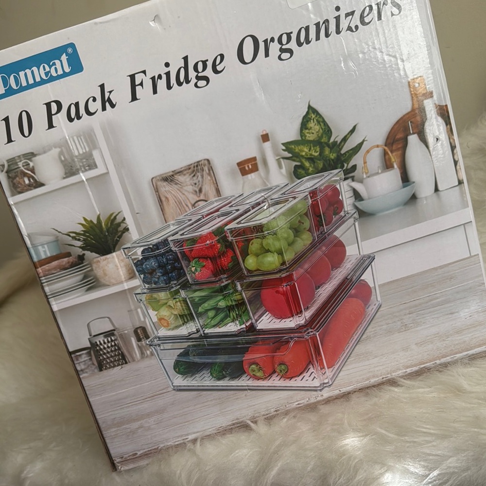 Clear Plastic Food Storage Containers for Kitchen Organization